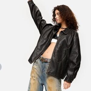 Elfric Eden Faux Leather Jacket